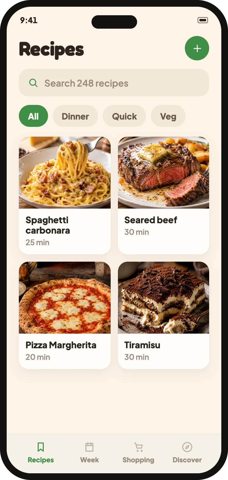 Your recipe library