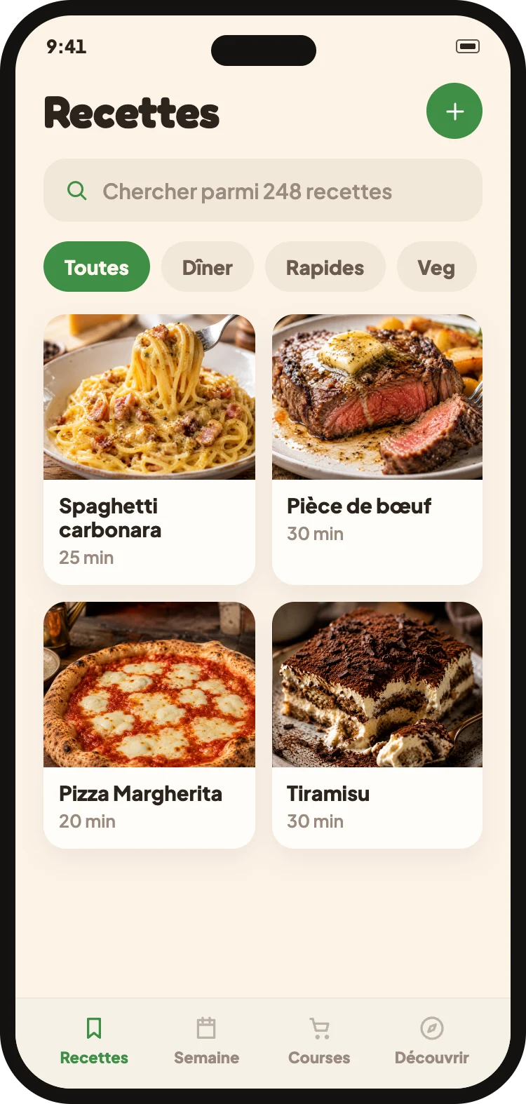 Ta bibliotheque de recettes